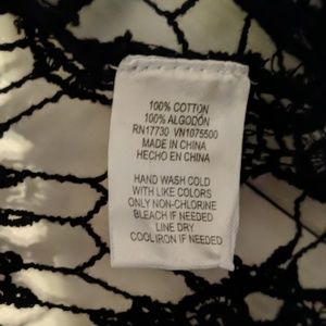 Mossimo Supply Co. Sweaters - Black Duster Length Lace Kimono Mossimo Supply Co. Sweaters - Black Duster Length Lace Kimono